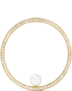 Anissa Kermiche Reine 14 Karat Gold Diamond And Pearl Earring